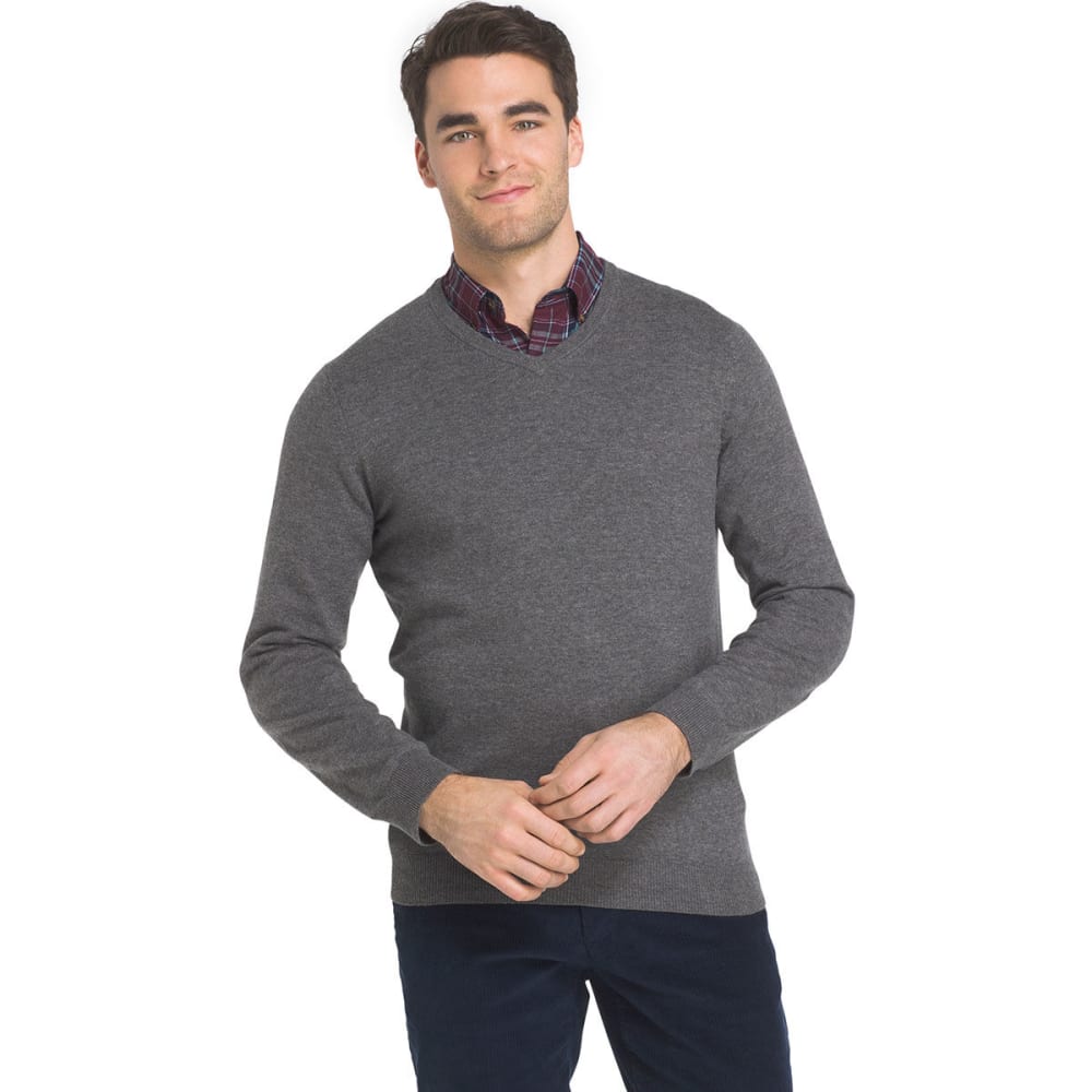 IZOD Men's Fine-Gauge V-Neck Long-Sleeve Sweater - Bob’s Stores