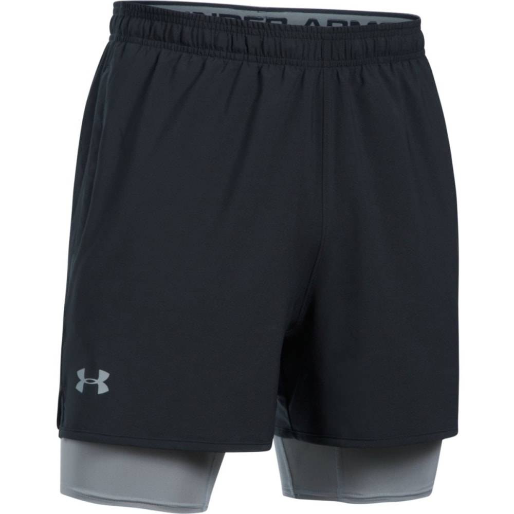 UNDER ARMOUR Men's UA Qualifier 2-in-1 Shorts XL