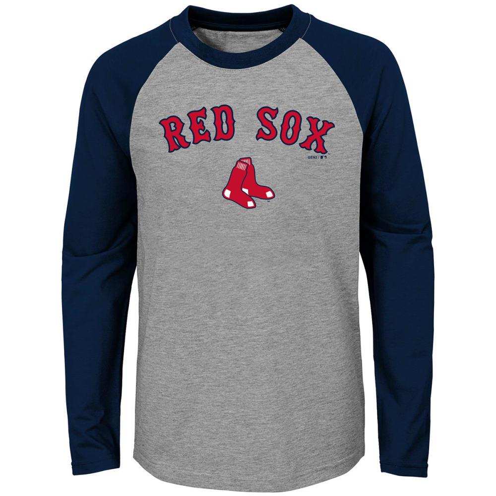 BOSTON RED SOX Men's Good Play Raglan Long-Sleeve Tee - Bob’s Stores