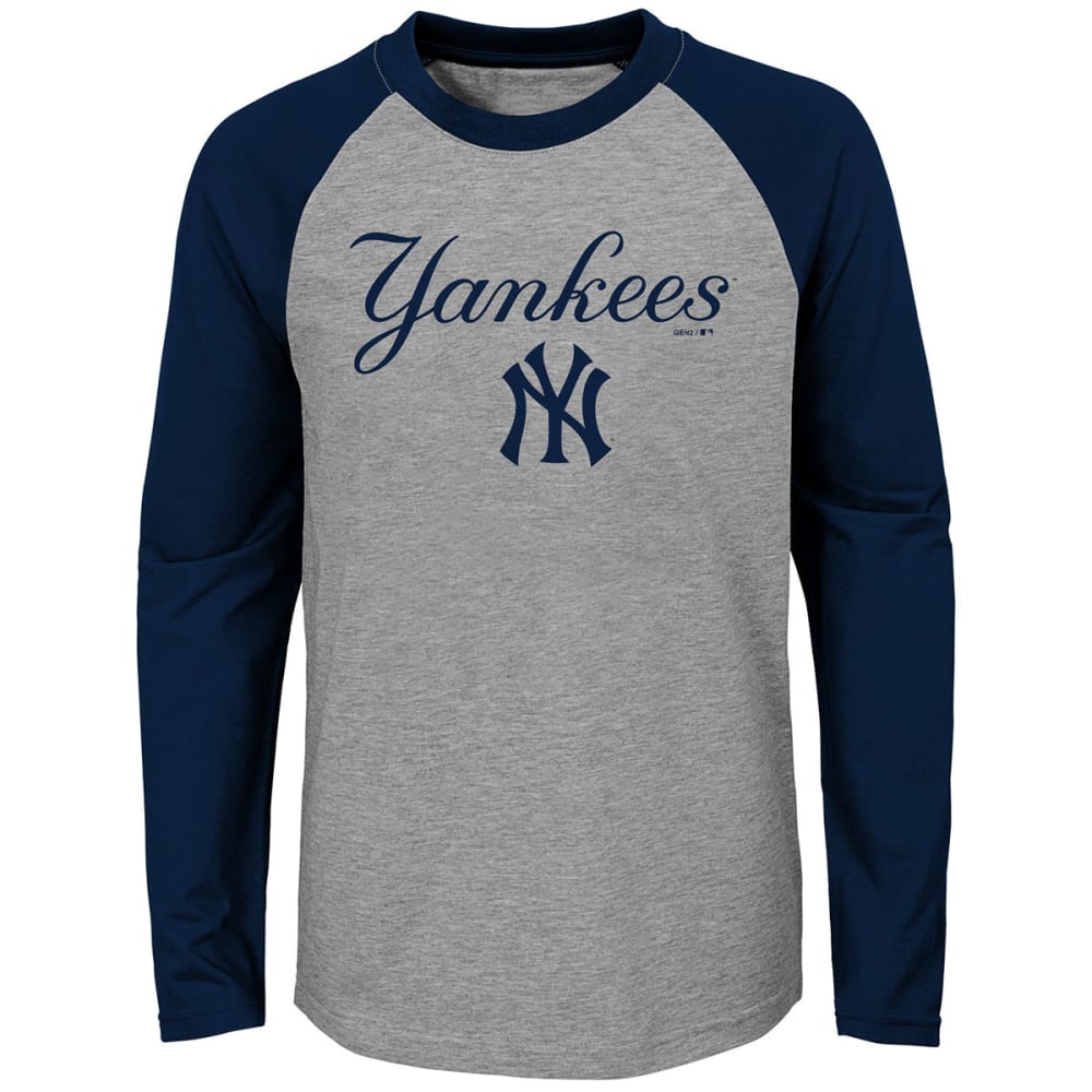 NEW YORK YANKEES Boys' Good Play Raglan Long-Sleeve Tee - Bob’s Stores