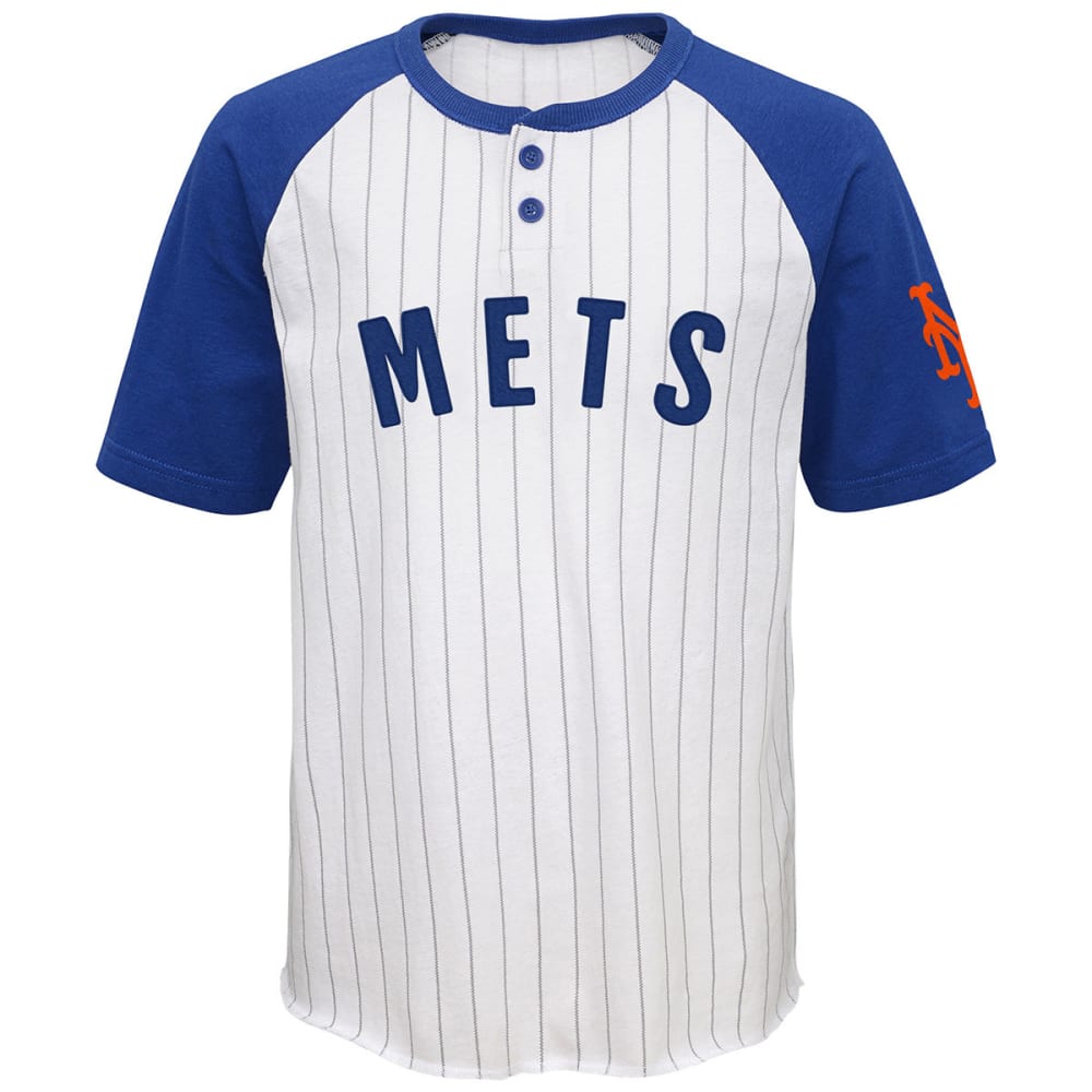 NEW YORK METS Boys' Day Game Two-Button Jersey Tee S