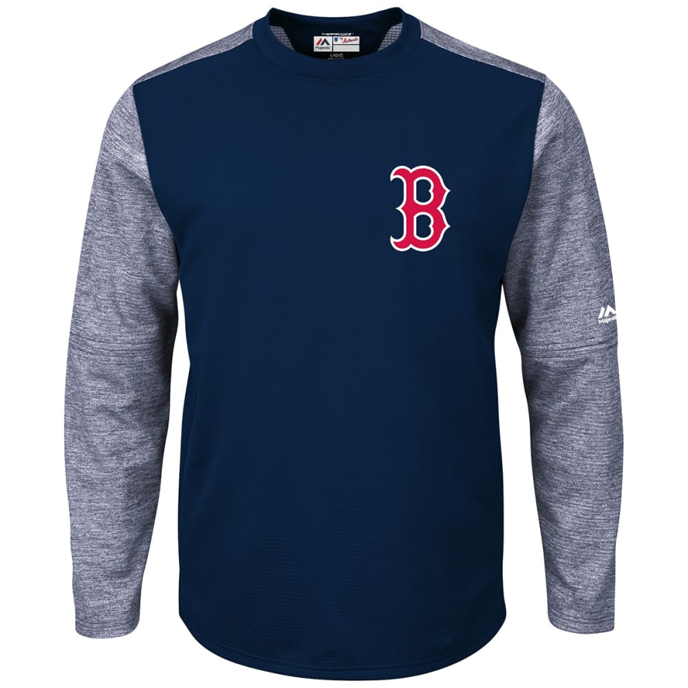 Majestic BOSTON RED SOX Long Sleeve Navy Blue T-Shirt Size M