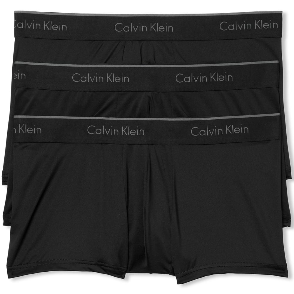 CALVIN KLEIN Men's Stretch Microfiber Low-Rise Trunks, 3-Pack - Bob’s ...