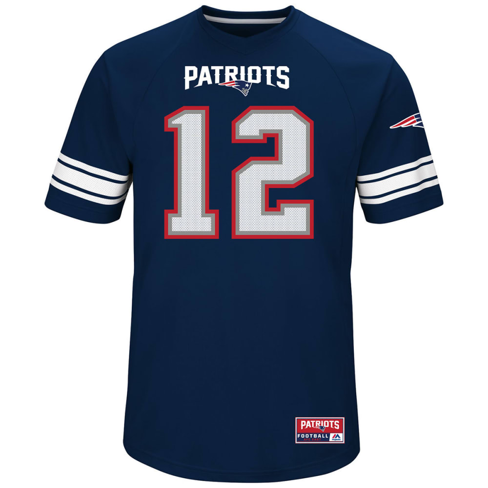 NEW ENGLAND PATRIOTS Men's Tom Brady #12 Hashmark Short-Sleeve