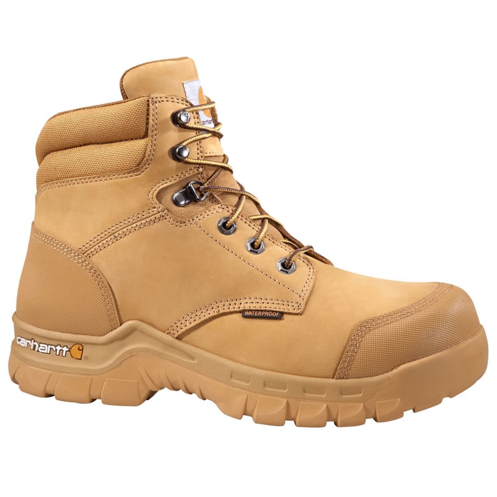 CARHARTT Men's 6-Inch Rugged Flex Waterproof Work Boots, Wheat 8