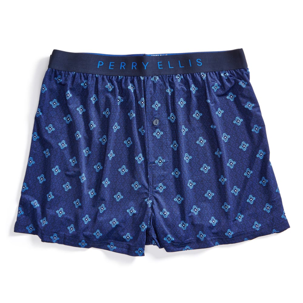 PERRY ELLIS Men's Hanging Luxe Neat Print Boxer Shorts - Bob's Stores