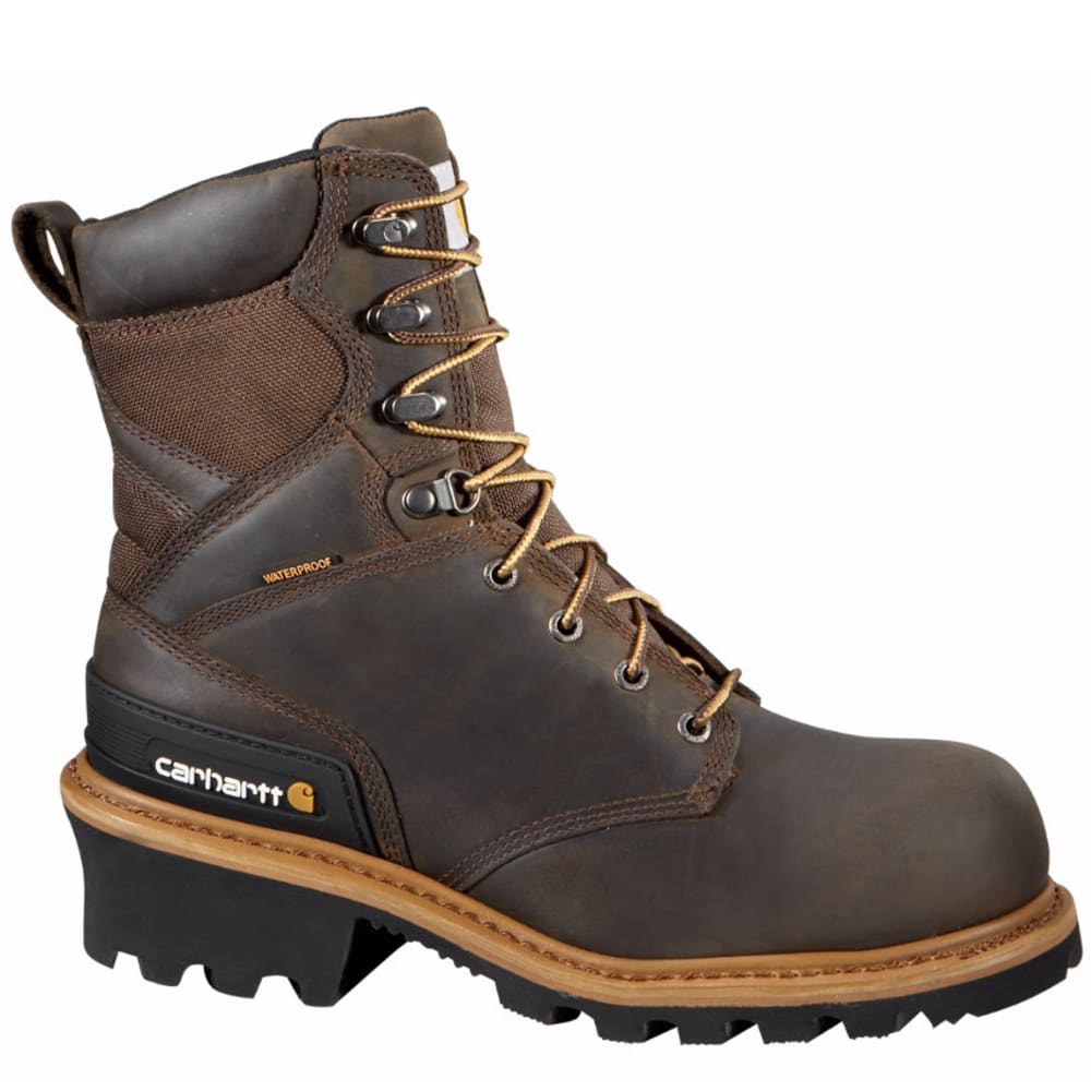 CARHARTT Men's 8-Inch Vintage Saddle Safety Toe Logger Boots - Bob’s Stores