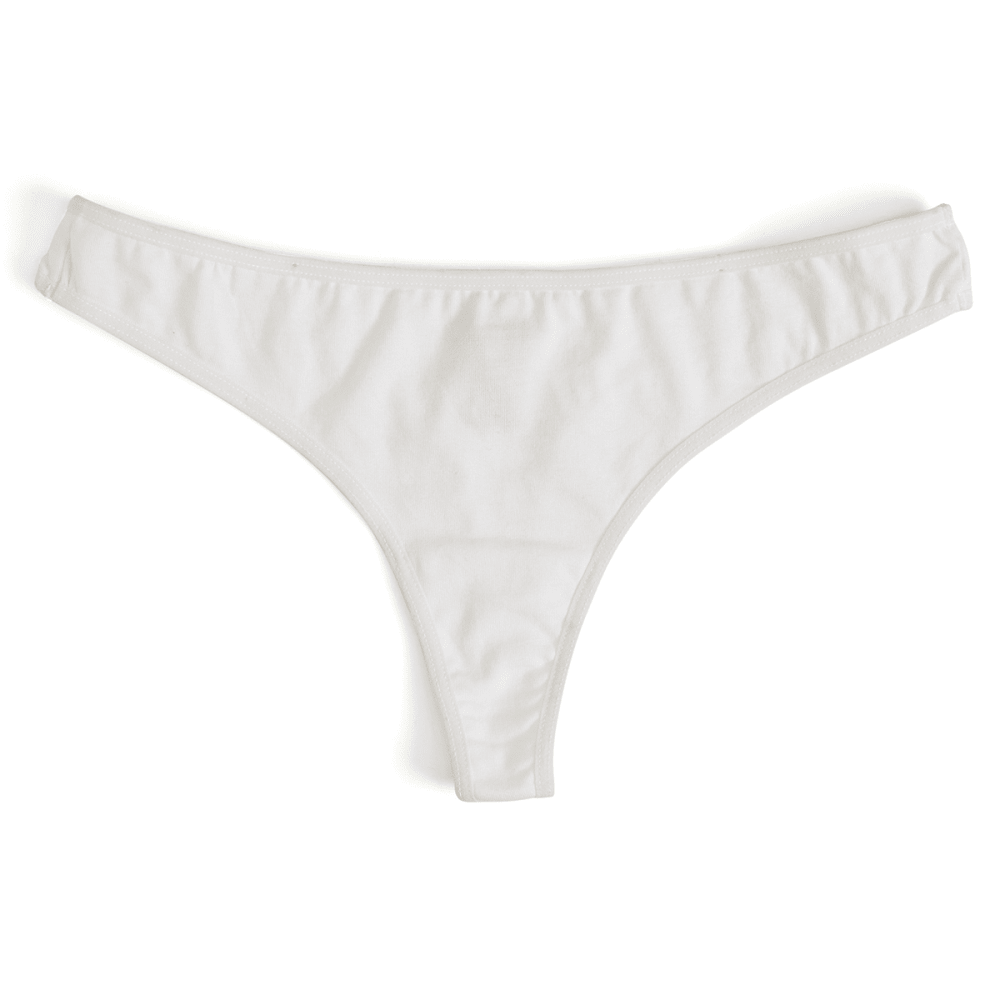 RENE ROFE Juniors' Cotton/Spandex Thong L