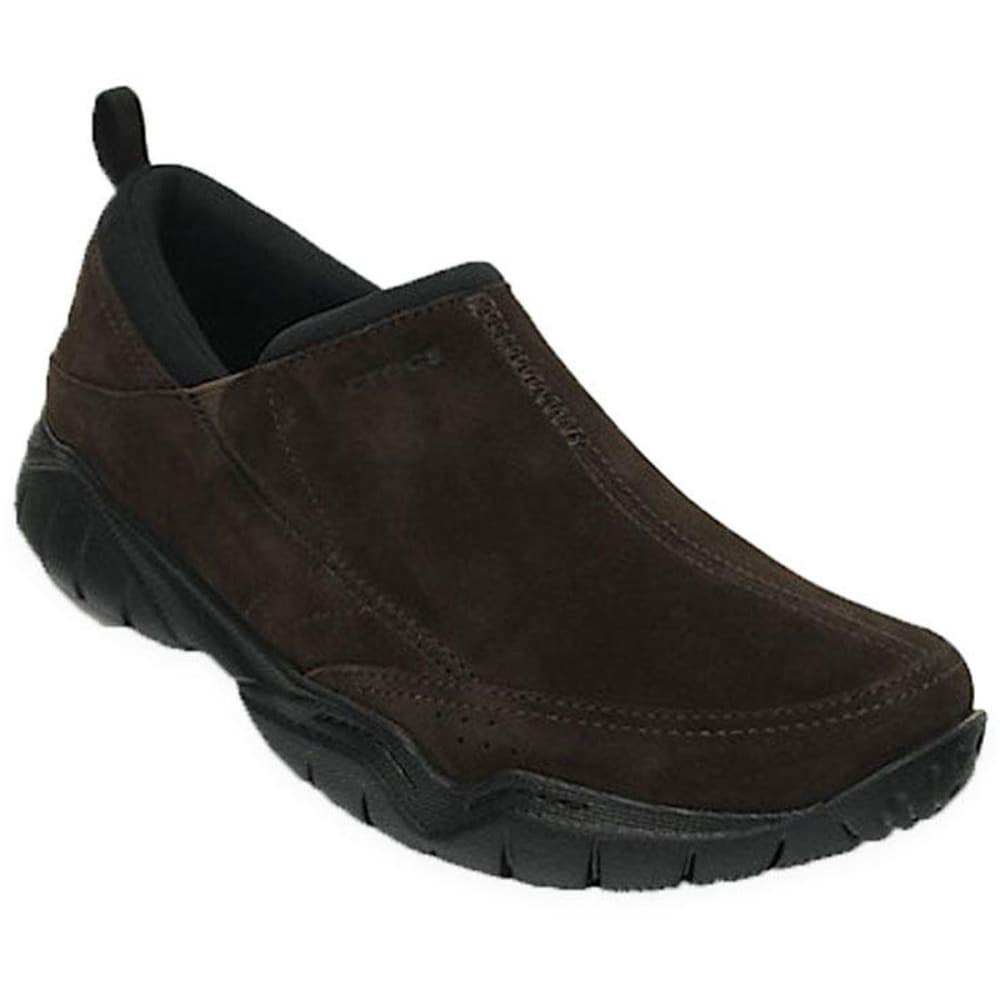 CROCS Men's Swiftwater Suede Moc Casual Shoes, Espresso - Bob’s Stores