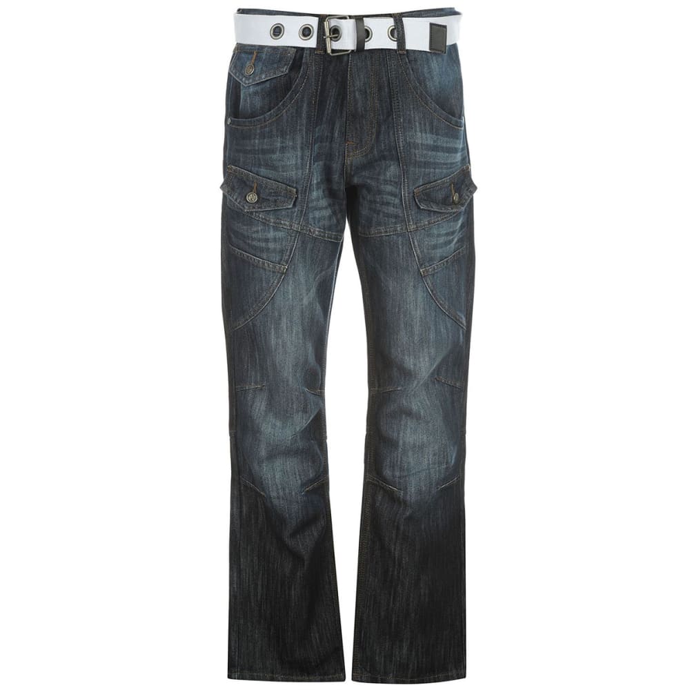 NO FEAR Men's Belted Cargo Jeans 30/32
