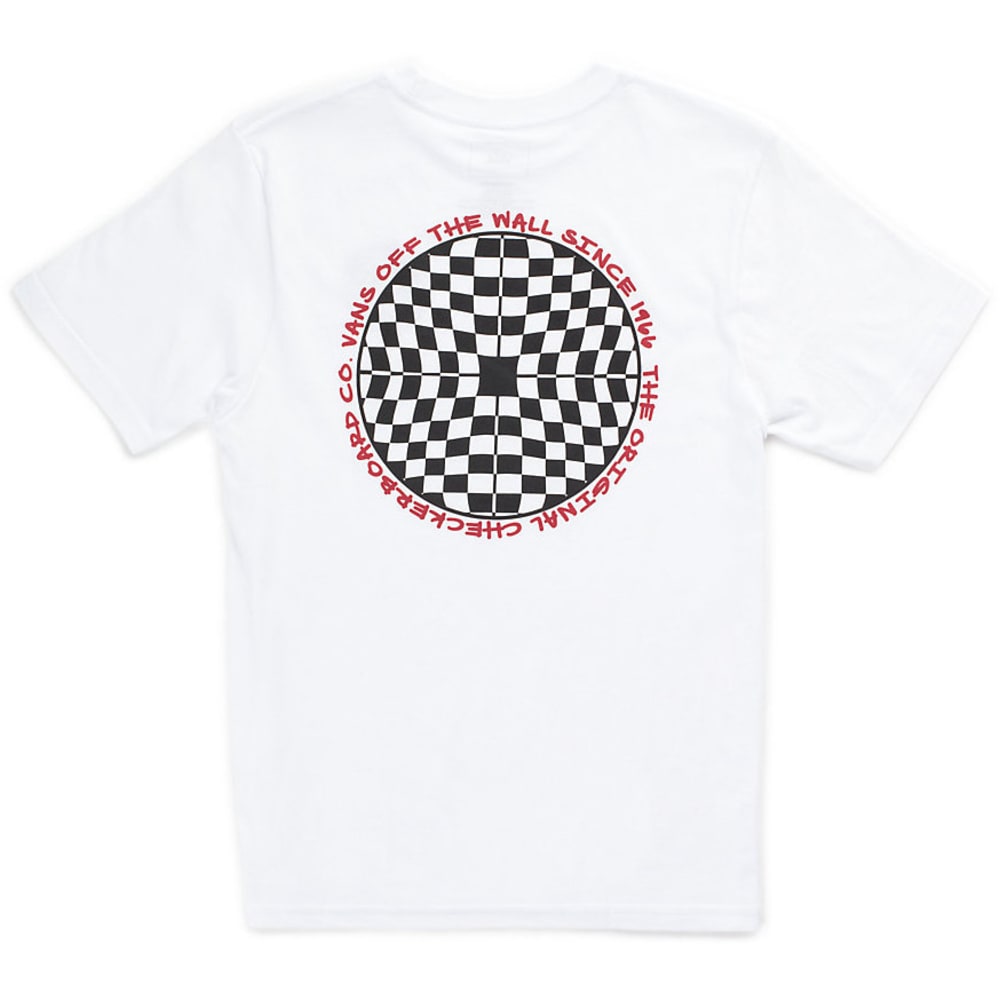 VANS Boys' Checkered Graphic Short-Sleeve Tee S
