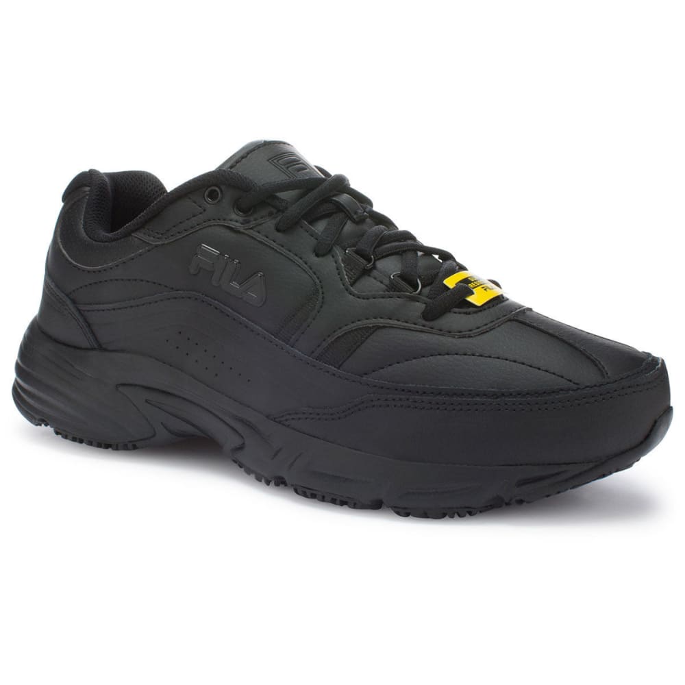 FILA Men's Memory Workshift Service Shoes, Black 8