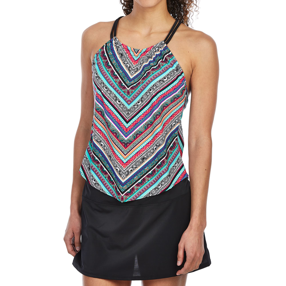 JANTZEN Women's Chevron High-Neck Tankini Set - Bob’s Stores