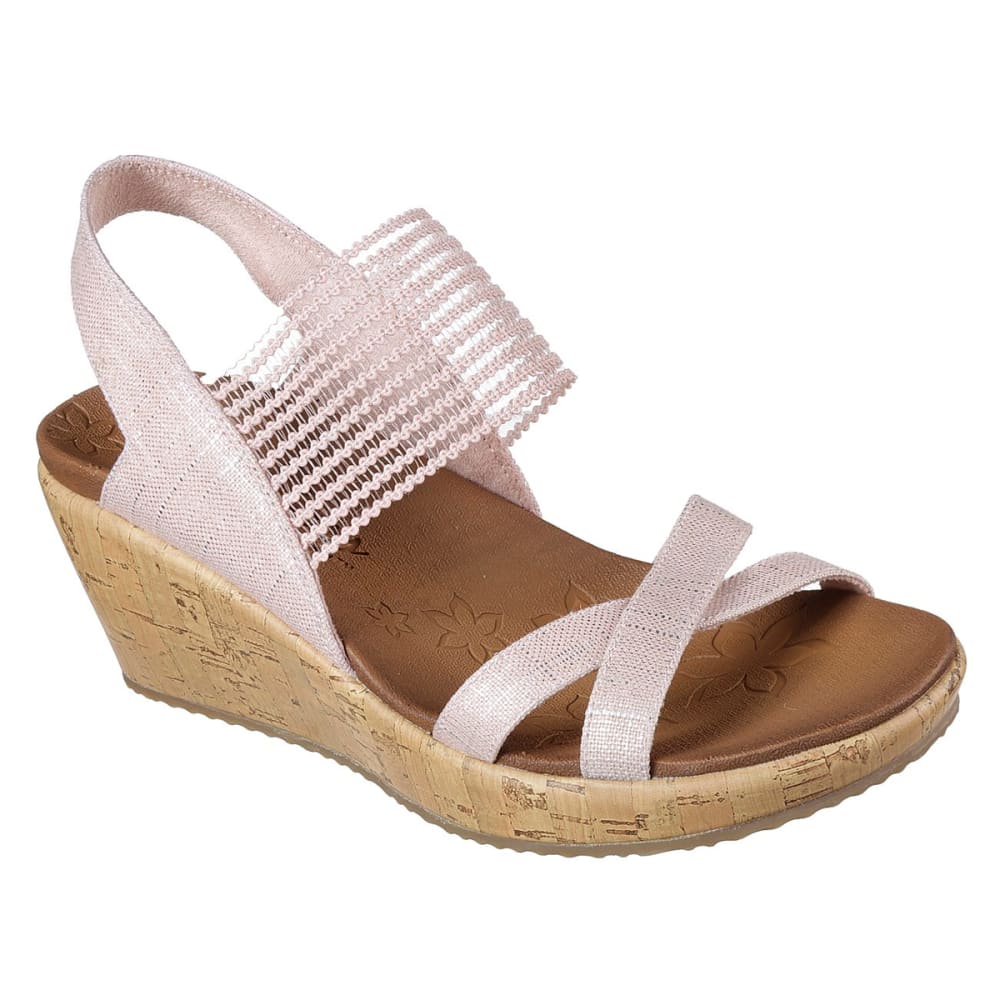 SKECHERS Women's Beverlee - High Tea Wedge Sandals 7