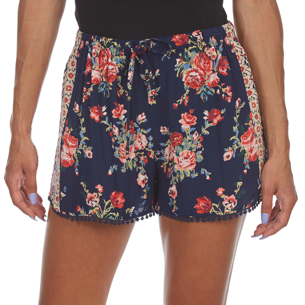 ANGIE Juniors' Dolphin Trim Shorts S