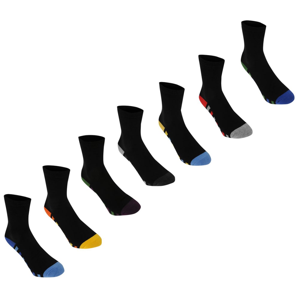 KANGOL Men's Formal Socks, 7-pack 2Y-7Y