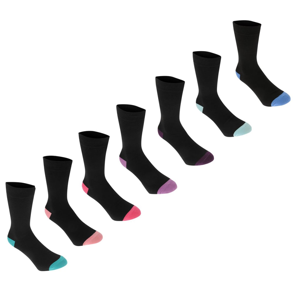 KANGOL Women's Formal Socks, 7-Pack 6-10