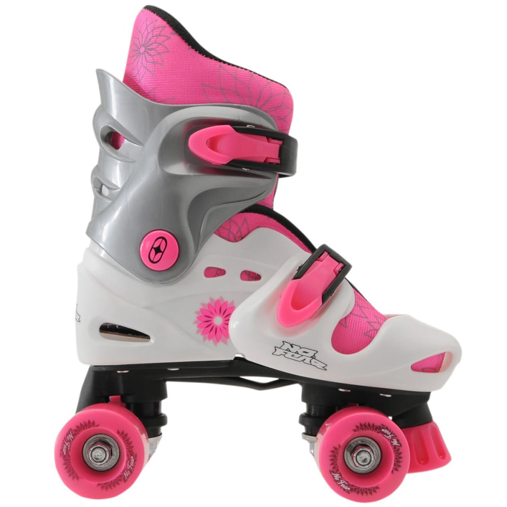NO FEAR Girls' Quad Roller Skates S