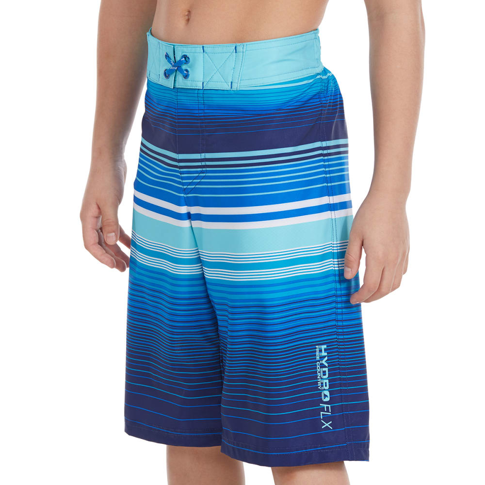 FREE COUNTRY Big Boys' Ripple Effects HydroFLX Boardshorts S