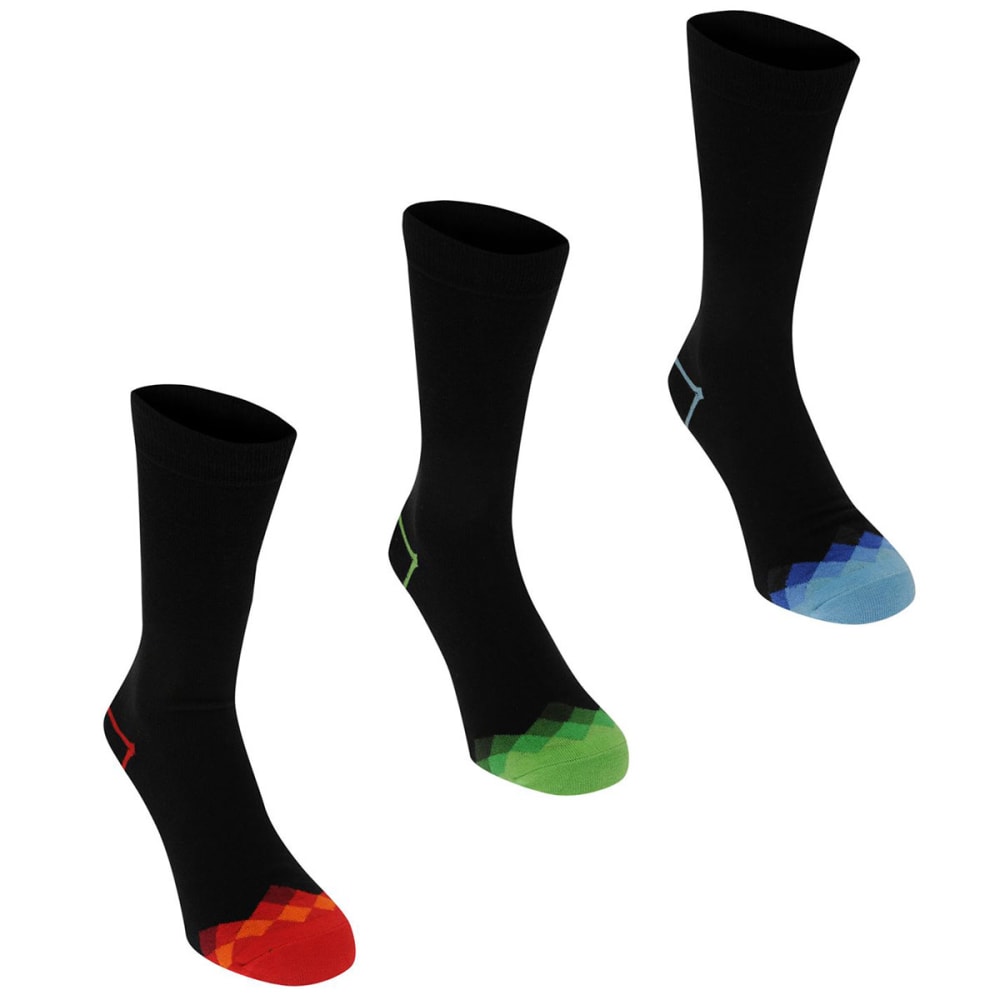 KANGOL Men's Formal Socks, 3-Pack 8-12