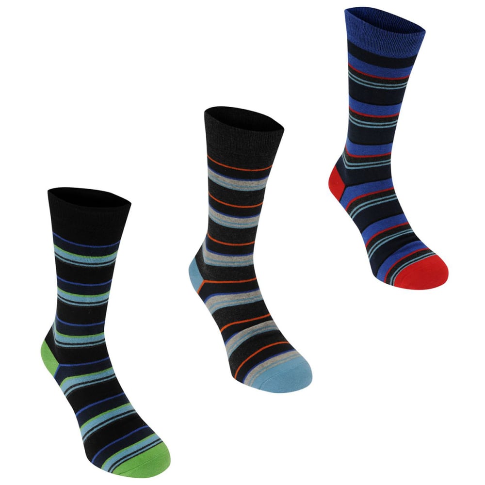 KANGOL Men's Formal Socks, 3-Pack 13+