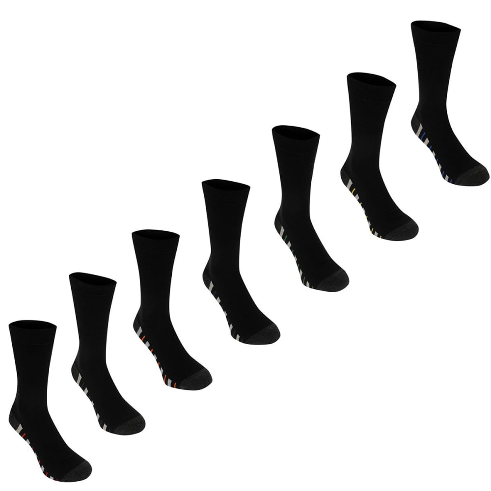 KANGOL Men's Formal Socks, 7-Pack 13+