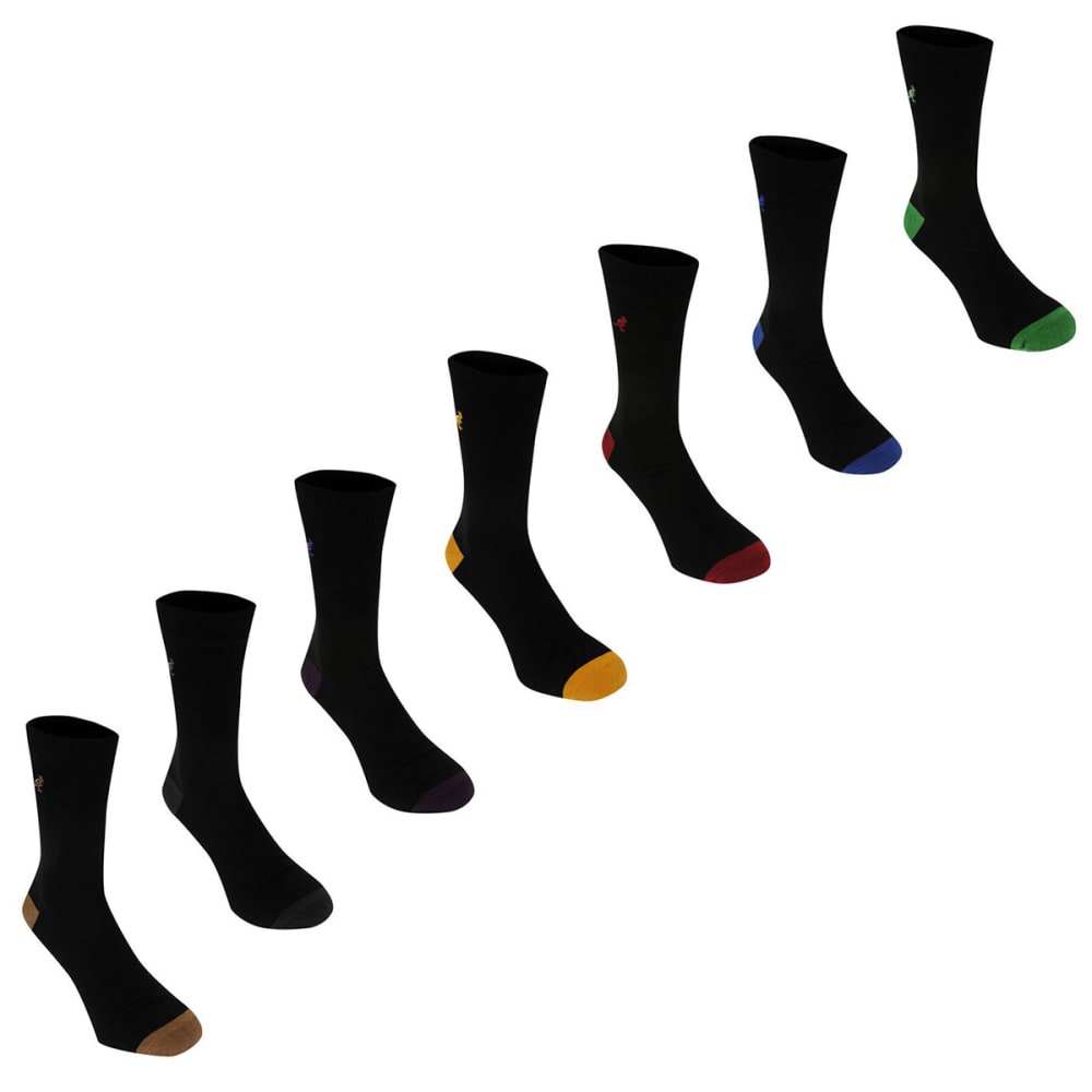 KANGOL Men's Formal Socks, 7-Pack 13+