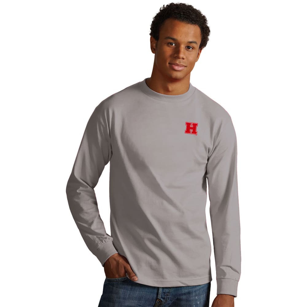 HARVARD Men's Long-Sleeve Crew Tee XL