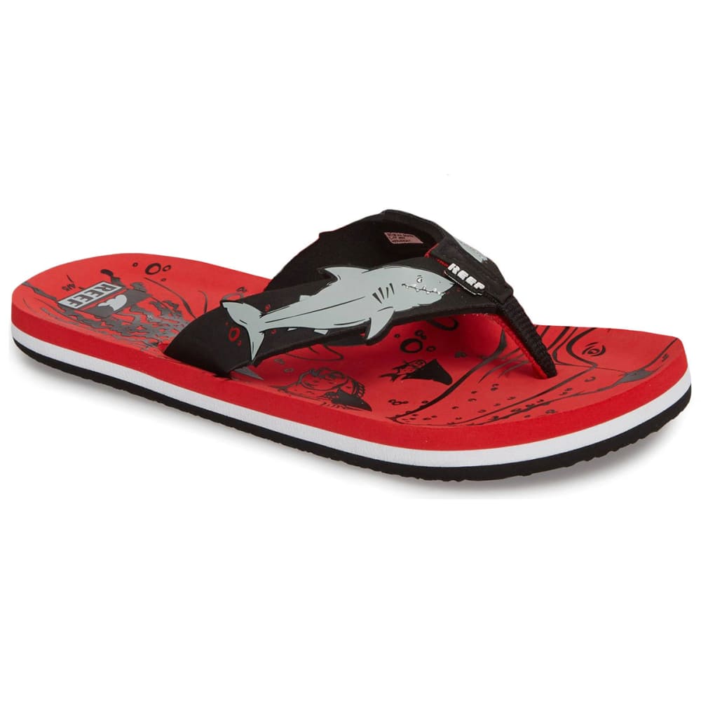 REEF Children's AHI SHARK Sandals 9/10