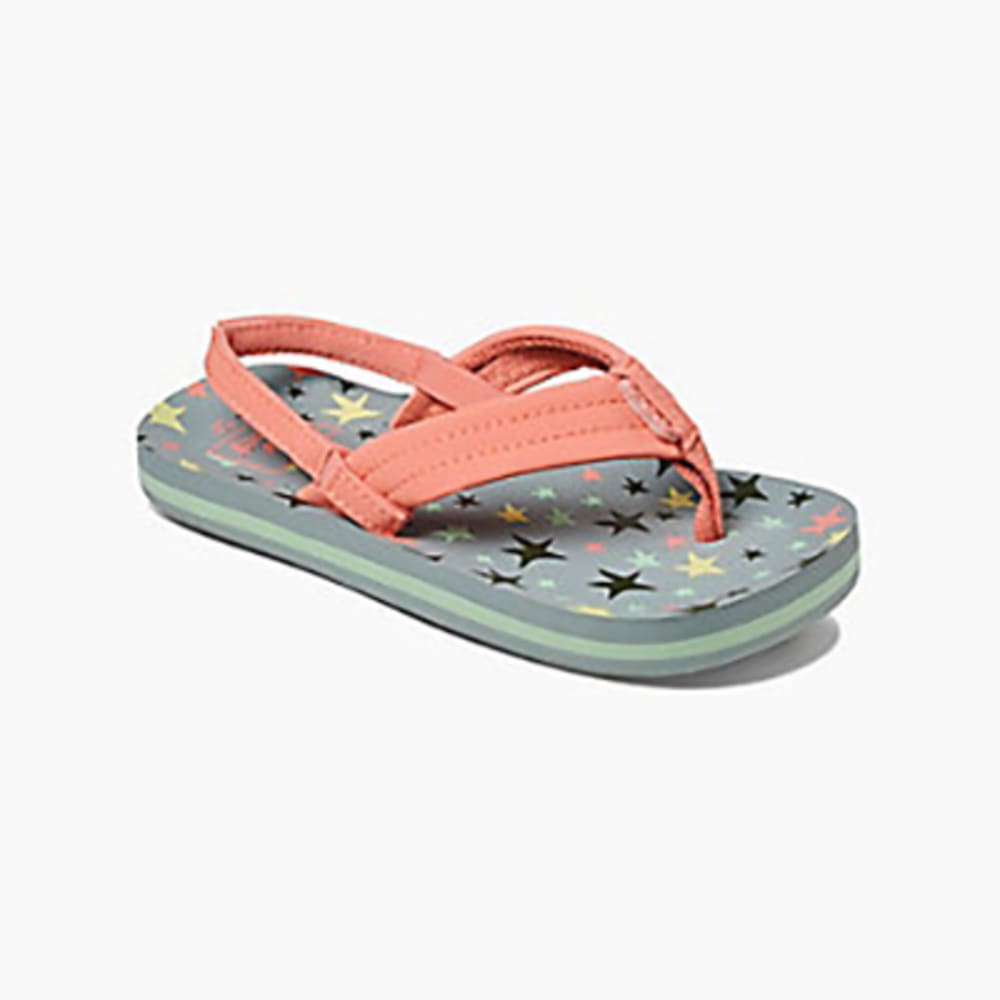 REEF Girl's Little Ahi Sandals 4/5