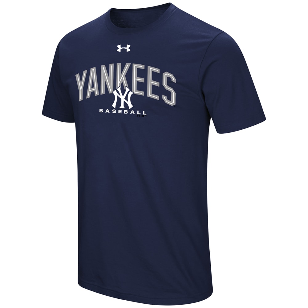 UNDER ARMOUR Men's New York Yankees UA Performance Arch Short-Sleeve ...