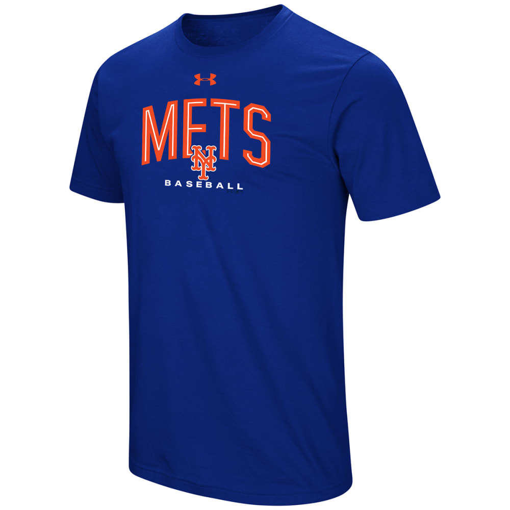 UNDER ARMOUR Men's New York Mets UA Performance Arch Short-Sleeve Tee M