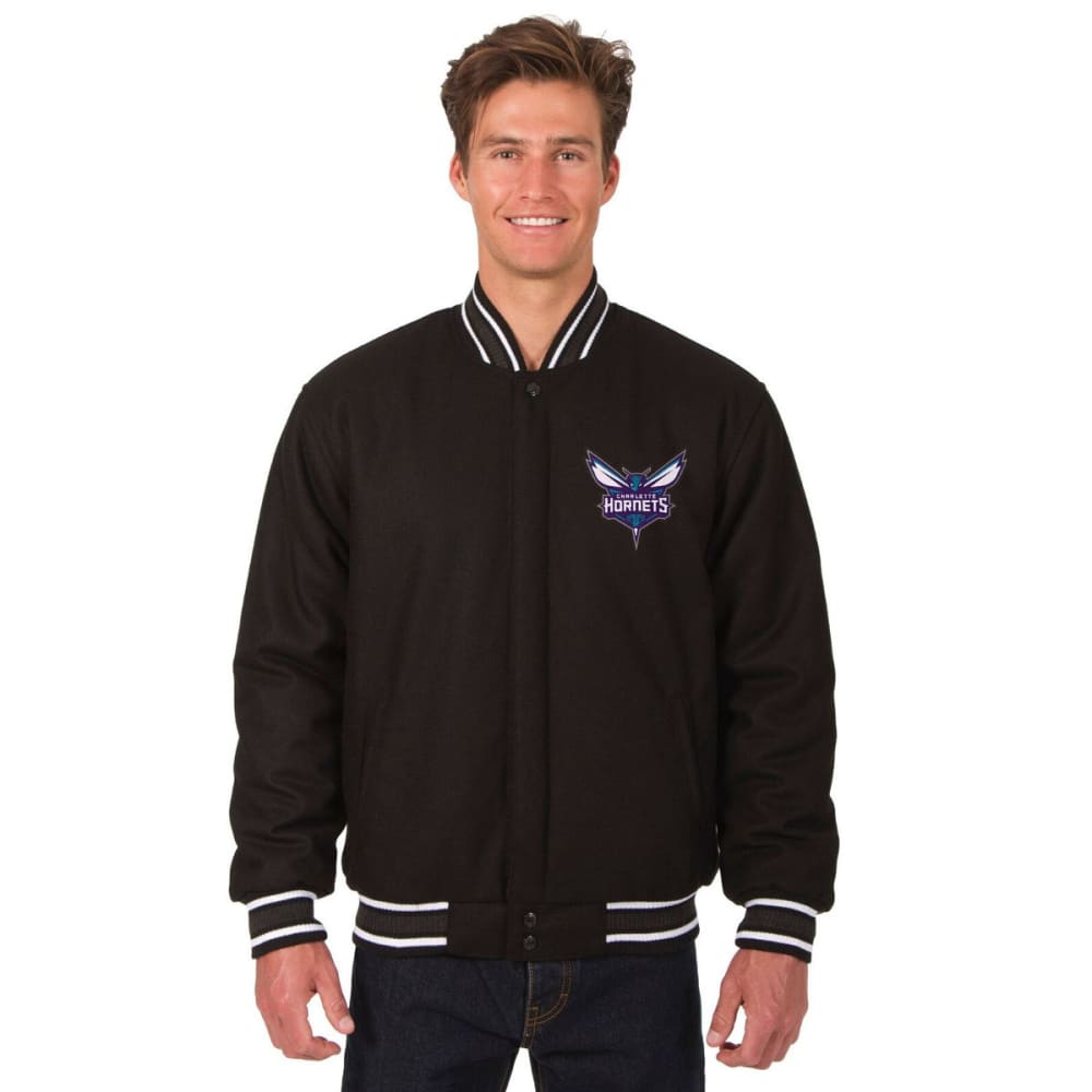 CHARLOTTE HORNETS Men's One Logo Reversible Wool Jacket S