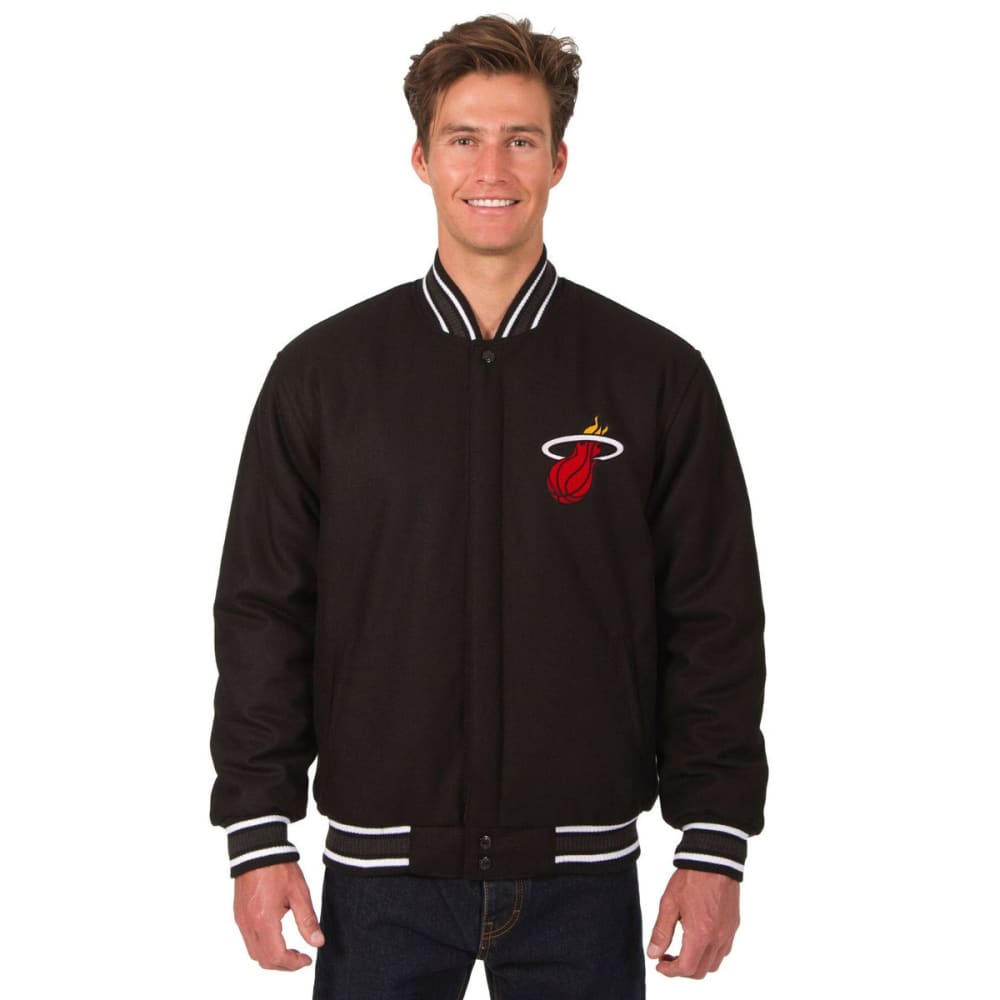 MIAMI HEAT Men's One Logo Reversible Wool Jacket S