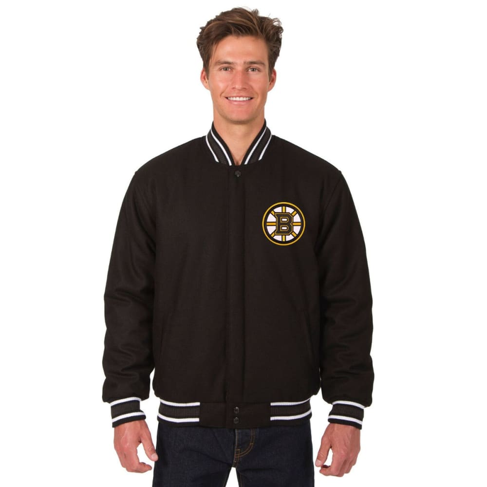 BOSTON BRUINS Men's One Logo Reversible Wool Jacket S