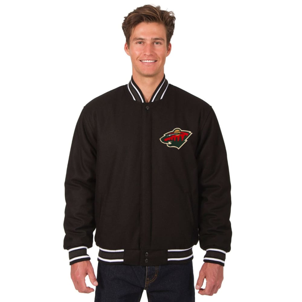 MINNESOTA WILD Men's One Logo Reversible Wool Jacket S