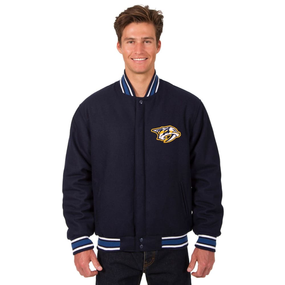 NASHVILLE PREDATORS Men's One Logo Reversible Wool Jacket M
