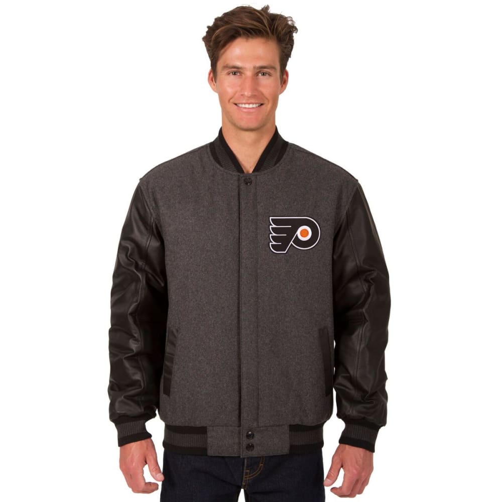 PHILADELPHIA FLYERS Men's Wool and Leather Reversible Logo(2) Jacket S
