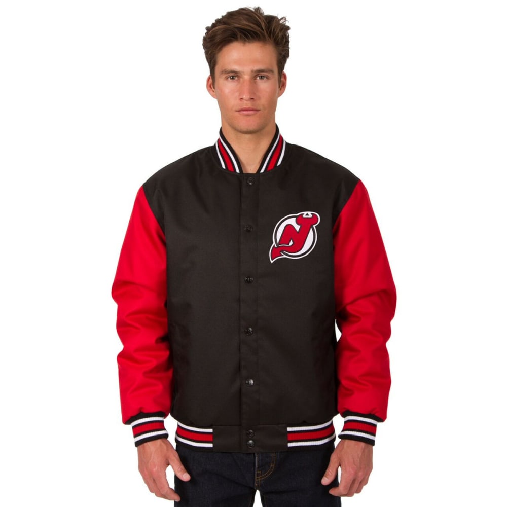 NEW JERSEY DEVIL Men's Poly Twill Logo Jacket S