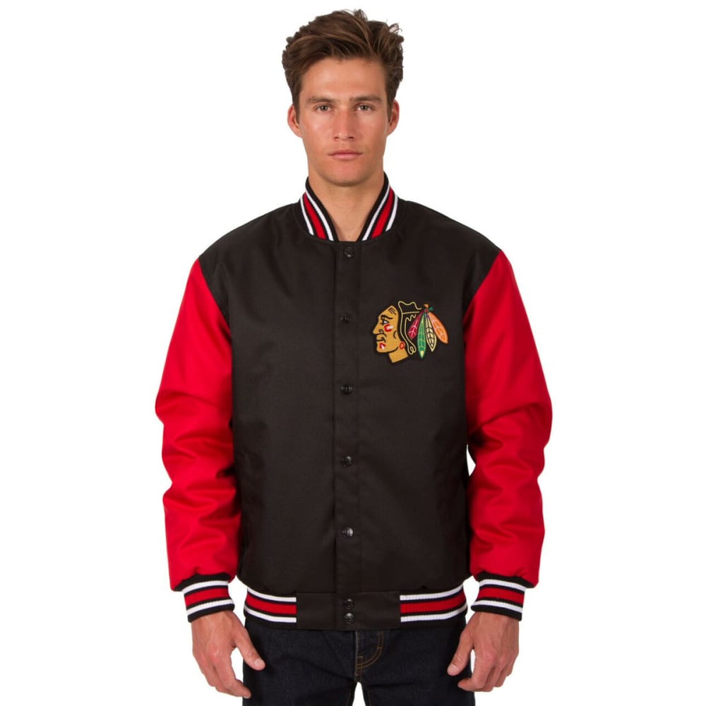 CHICAGO BLACKHAWKS Men's Poly Twill Embroidered Jacket S