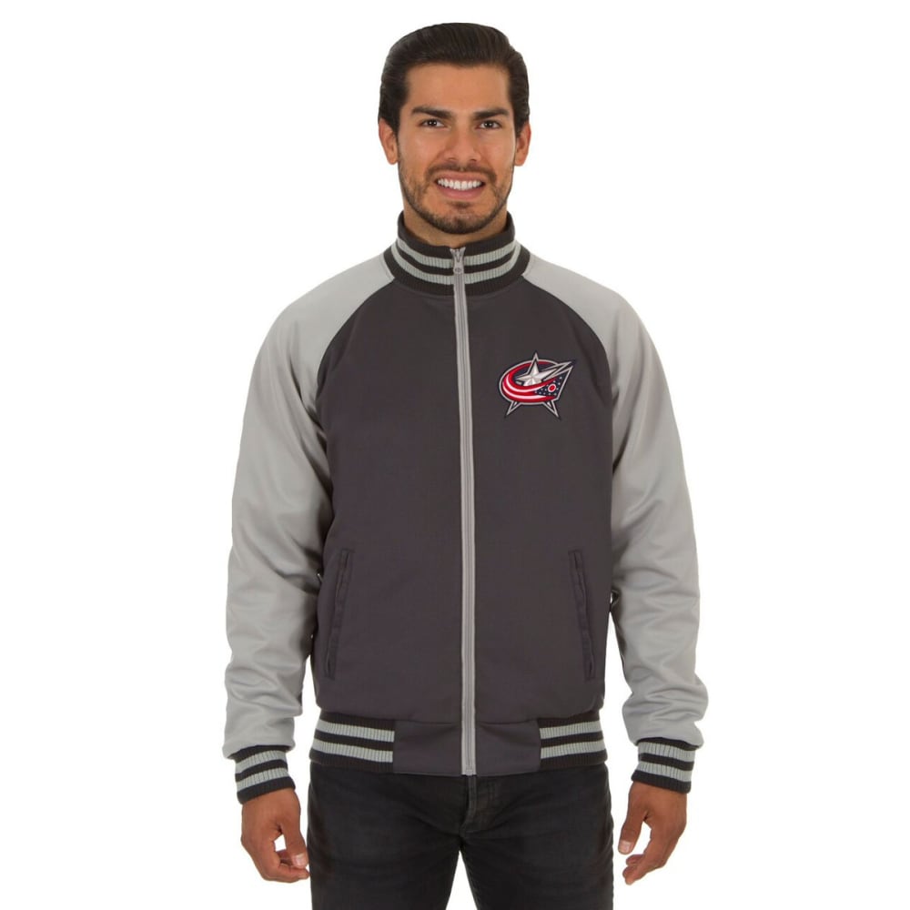 COLUMBUS BLUE JACKETS Men's Reversible Embroidered Track Jacket - Bob’s ...