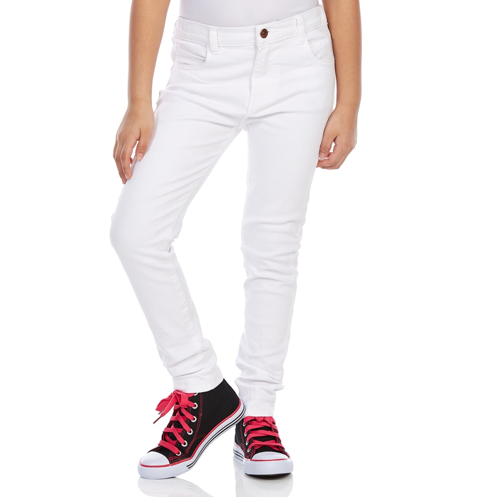 MINOTI Girls' Slub Twill Skinny Pants 9-10