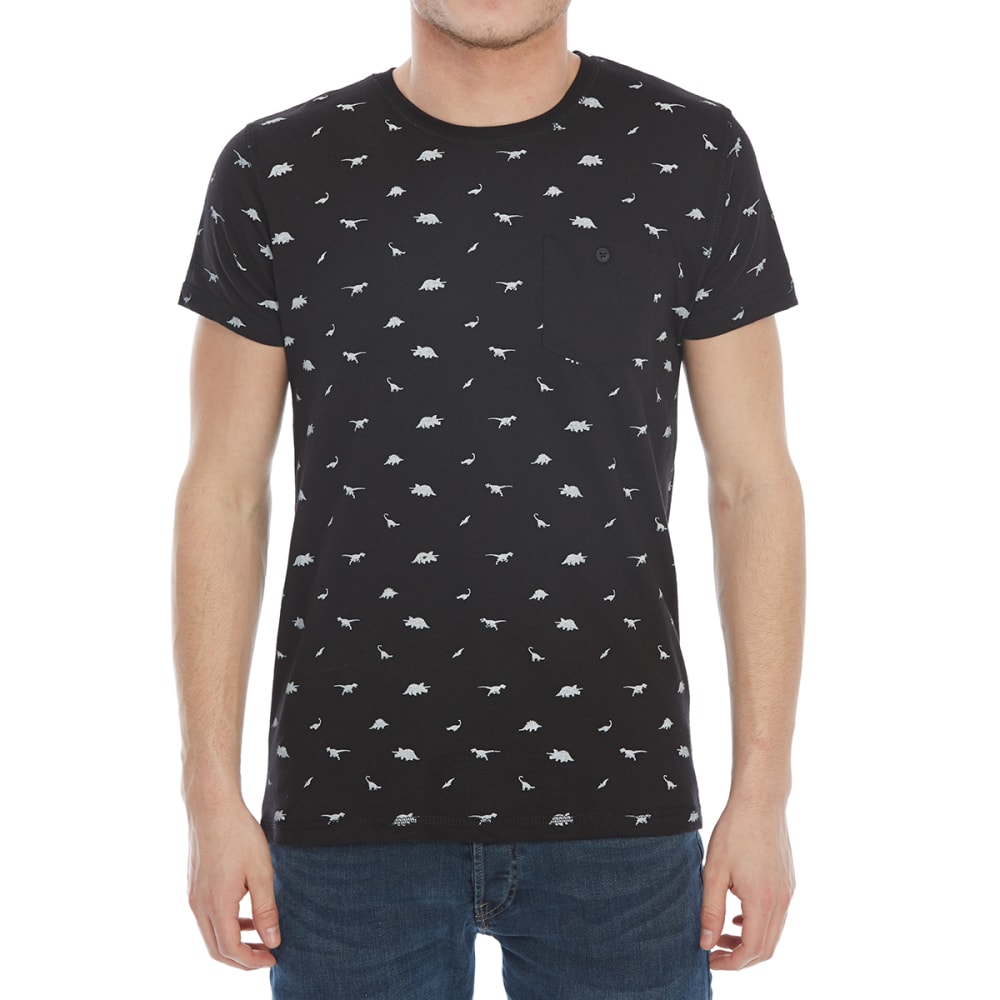 ALPHA BETA Guys' Printed Knit Short-Sleeve Tee S