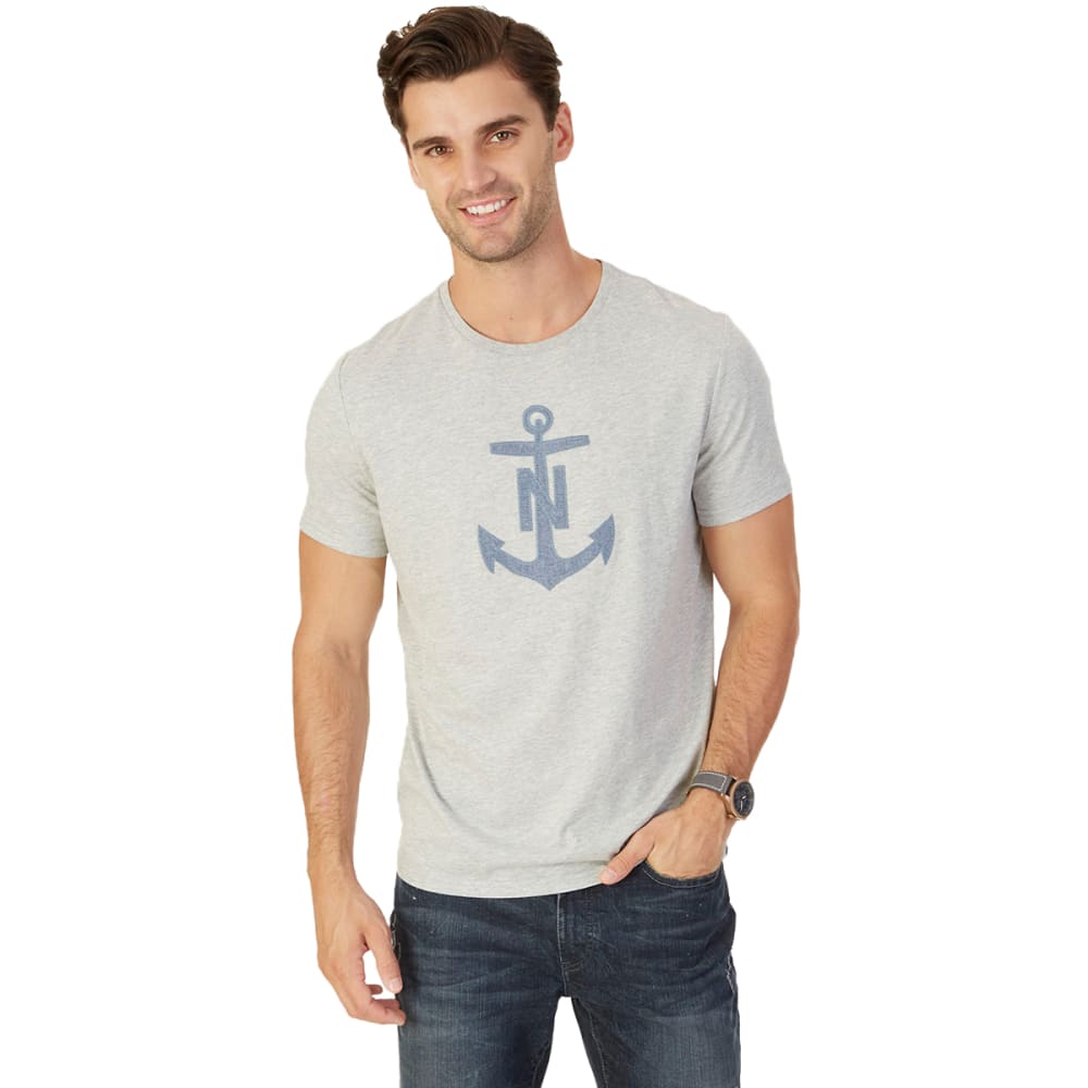 NAUTICA Men's Anchor Graphic Short-Sleeve Tee L