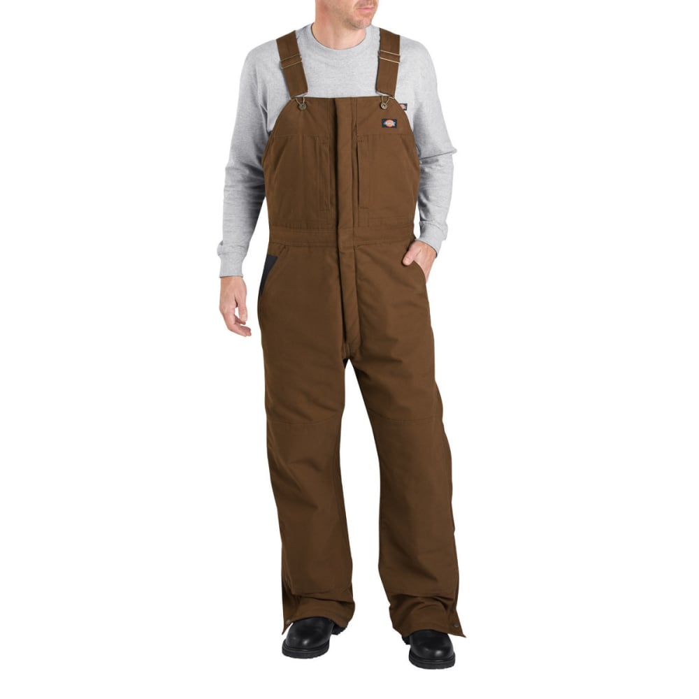 DICKIES Men's Sanded Duck Insulated Bib Overall, Extended Sizes L TALL