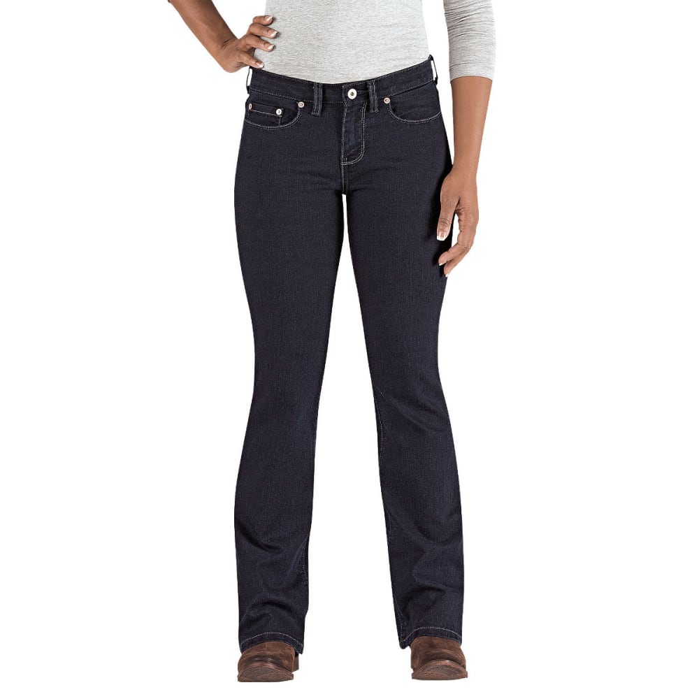 DICKIES Women's Curvy Fit Boot Cut Leg Denim Jean 2/S
