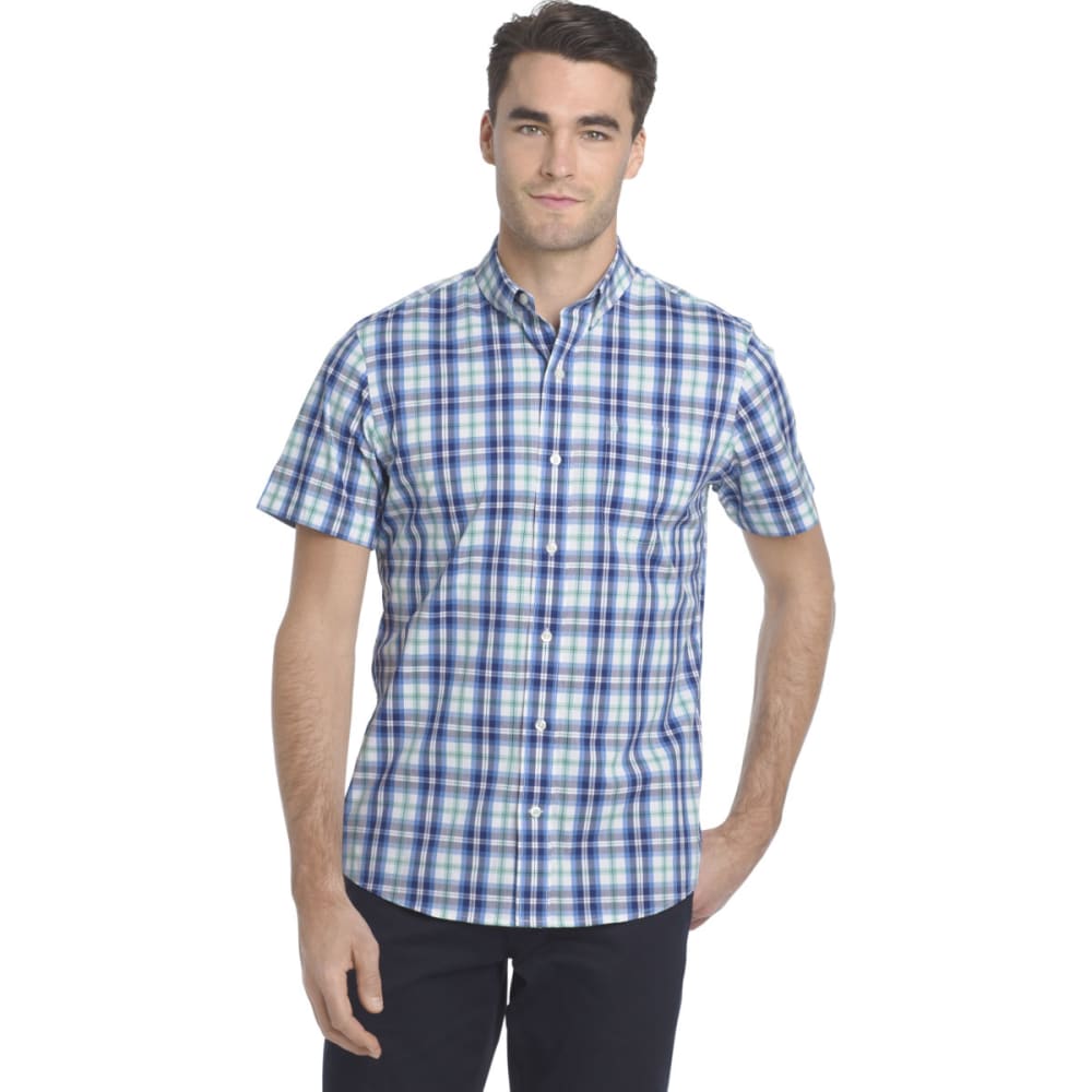 IZOD Men's Advantage Cool FX Plaid Short-Sleeve Shirt - Bob’s Stores