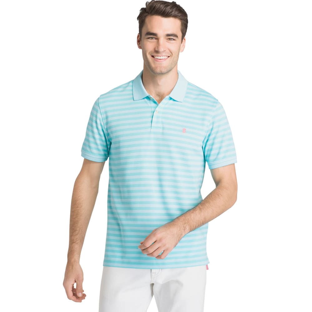 IZOD Men's Sportflex Feeder Stripe Short-Sleeve Polo Shirt - Bob’s Stores