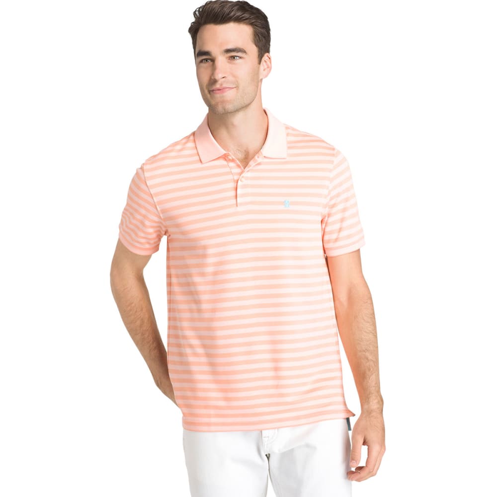 IZOD Men's Sportflex Feeder Stripe Short-Sleeve Polo Shirt - Bob’s Stores