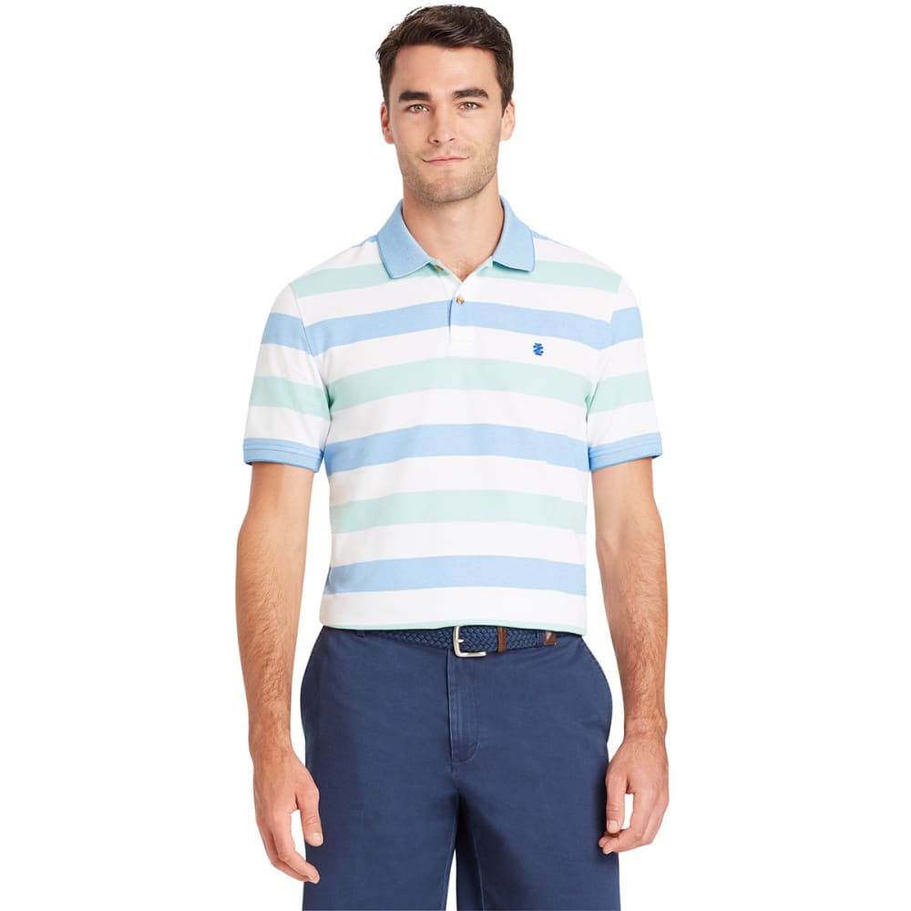 IZOD Men's Advantage Performance Stripe Short-Sleeve Polo Shirt - Bob’s ...